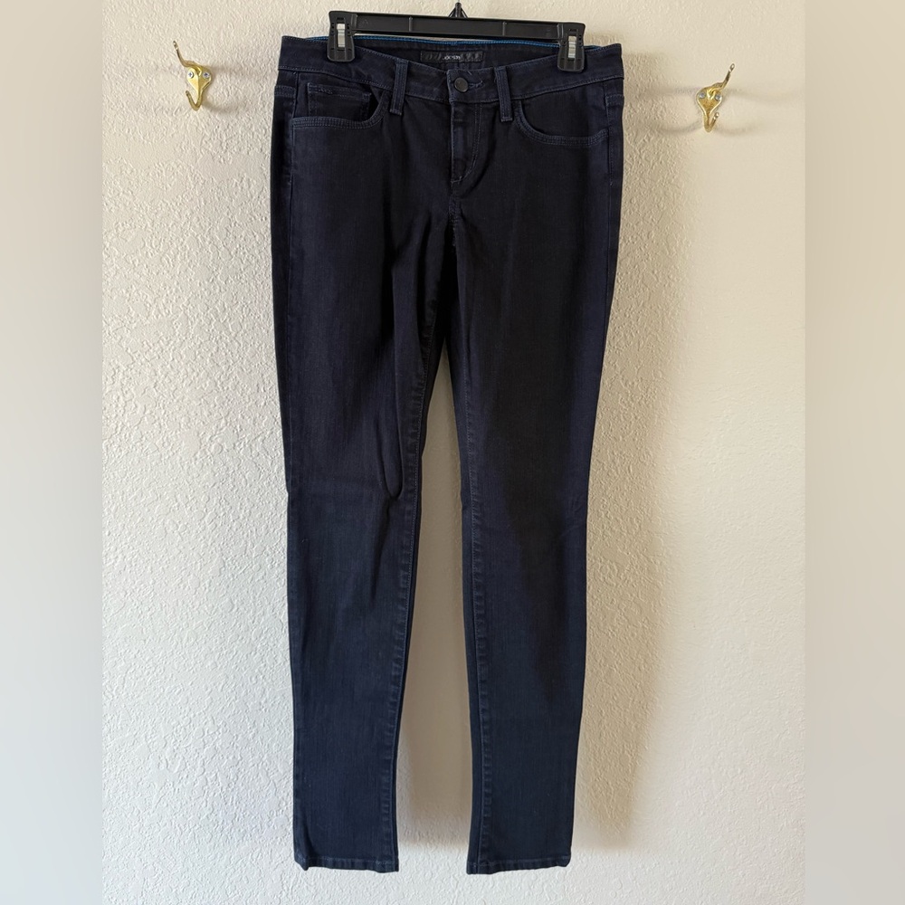 Joe’s Jeans Chelsea Fit Reed Wash Skinny Jeans Size 28 Black/Blue 31” Waist EUC